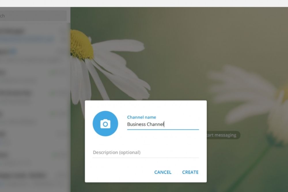 how to create a telegram channel for business
